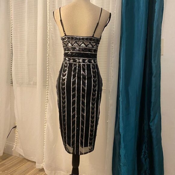 Express sequinned dress, XS - Picture 7 of 10